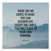 No Limits Inspirational and Motivational Poster and Wall Decor